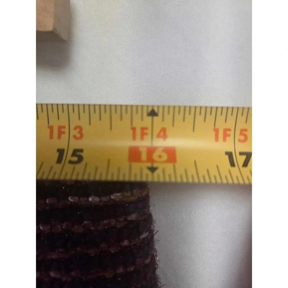 Lafayette 148 New York Metallic Tweed Pencil‎ Skirt Size 6 Burgundy Gold